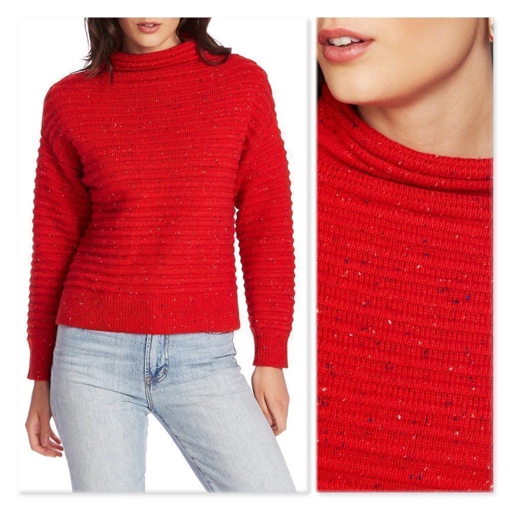 Court & Rowe Speckled Ottoman Turtleneck Sweater